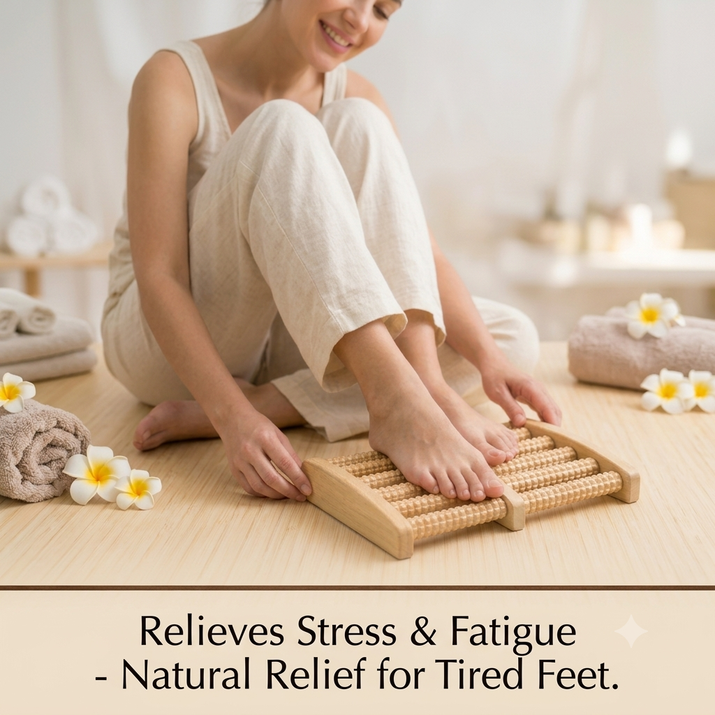 Wooden Foot Massager - Pain Relief