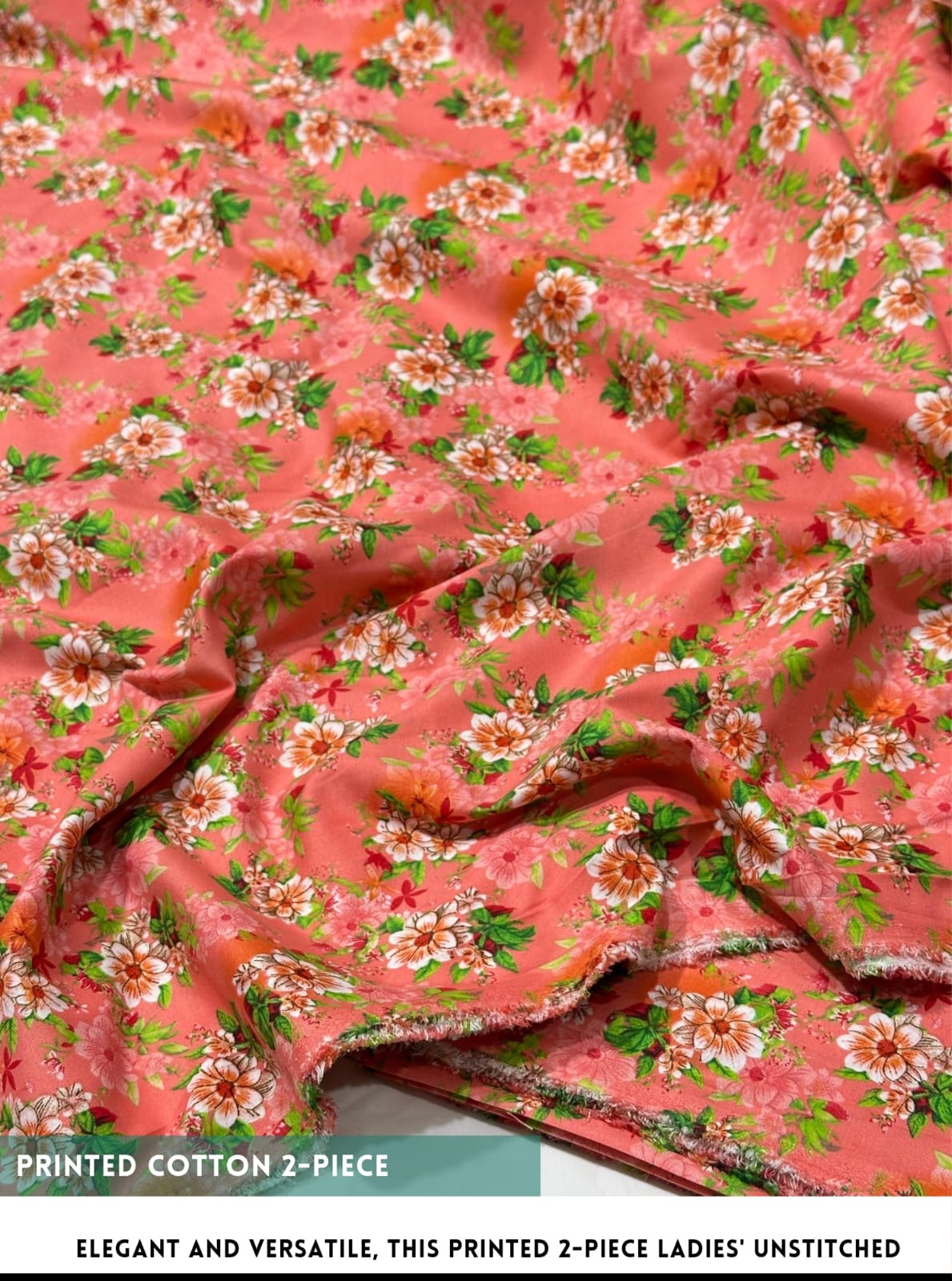 2-PC ALLOVER PRINTED MID SEASON POLO COTTON