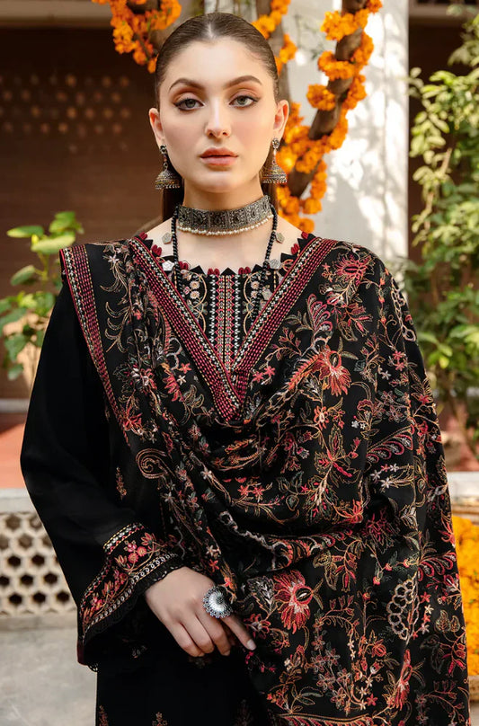 Ramsha - Winter 3PC Dhanak Embroidered Suit