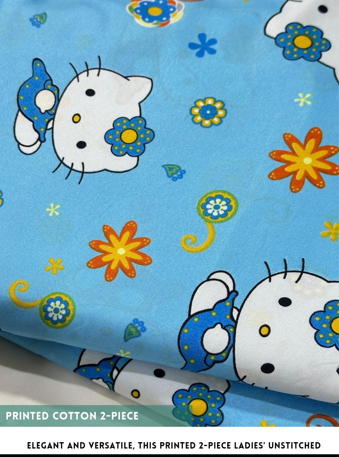 2-PC ALLOVER PRINTED MID SEASON POLO COTTON