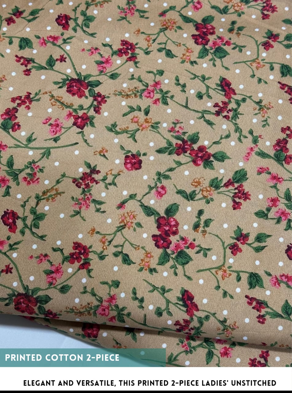 2PC Cotton Floral Print