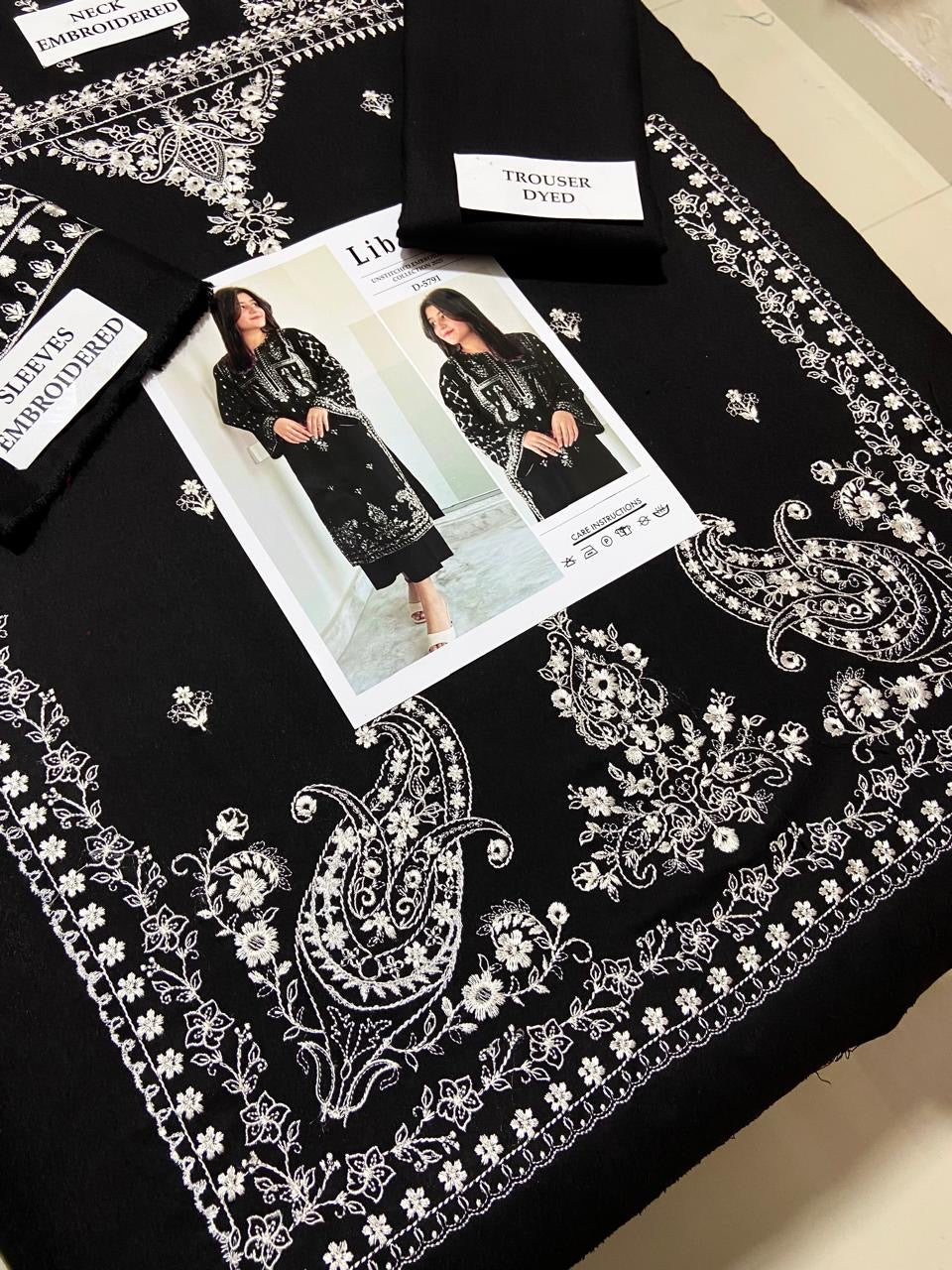 Dhanak 2pc Unstitched Embroidered