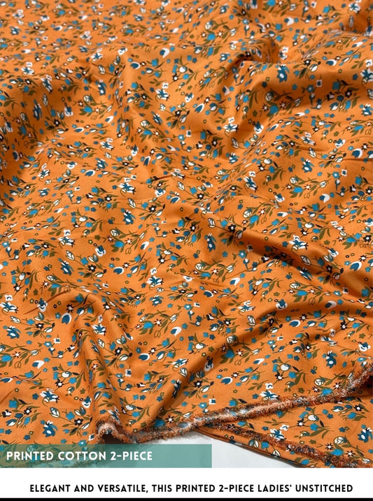 2-PC ALLOVER PRINTED MID SEASON POLO COTTON