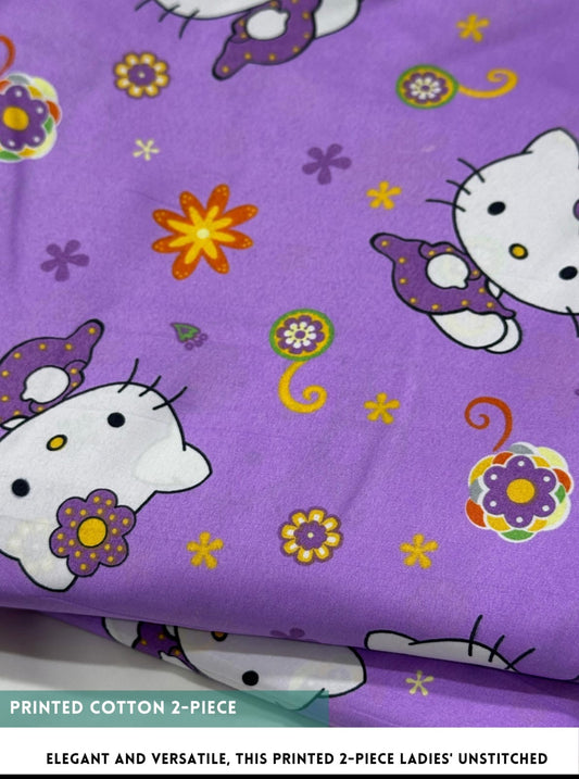 2-PC ALLOVER PRINTED MID SEASON POLO COTTON