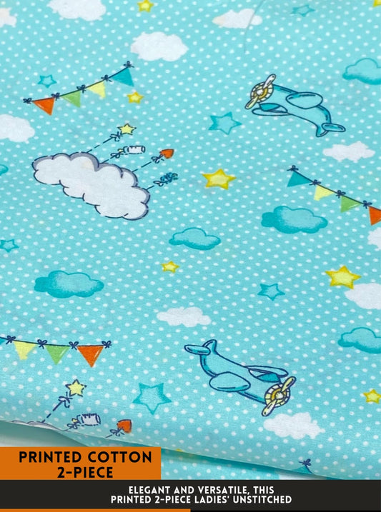 2-PC ALLOVER PRINTED MID SEASON POLO COTTON