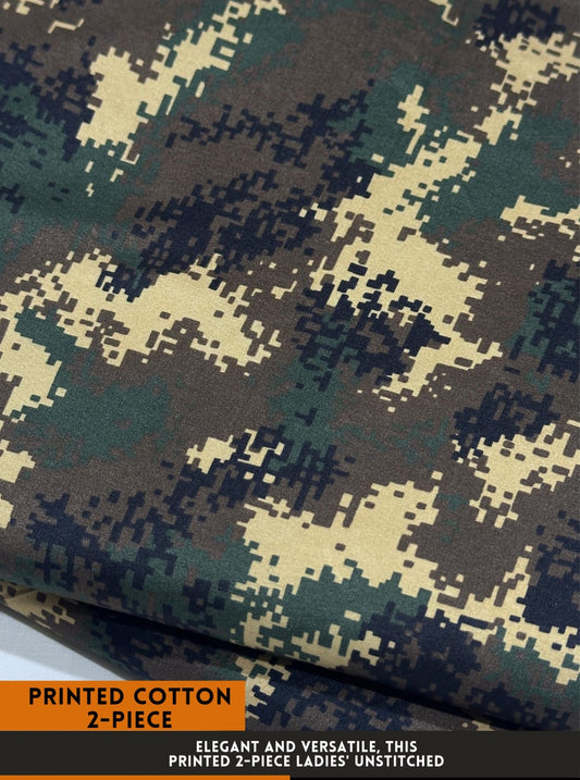 2-PC ALLOVER PRINTED MID SEASON POLO COTTON