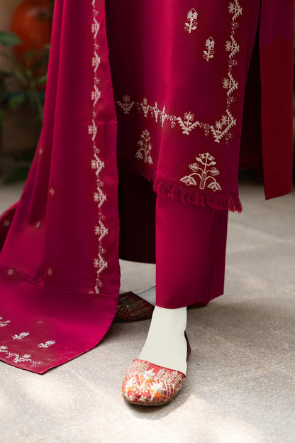 3pc Unstitched Dhanak Fabric with Dhanak Shawl