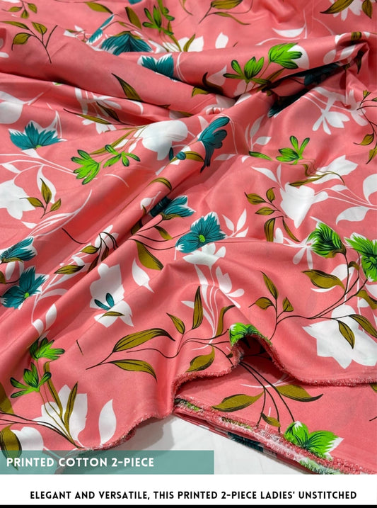 2-PC ALLOVER PRINTED MID SEASON POLO COTTON