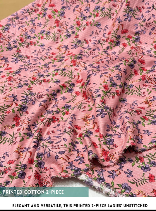 2-PC ALLOVER PRINTED MID SEASON POLO COTTON