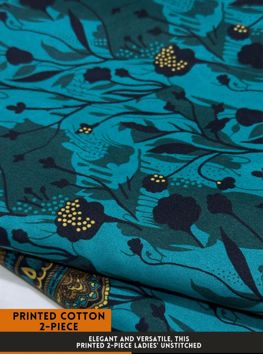 2-PC ALLOVER PRINTED MID SEASON POLO COTTON