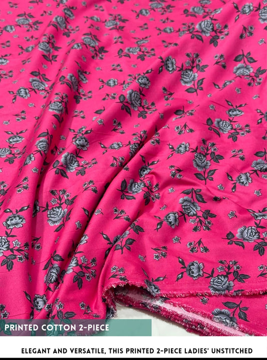 2-PC ALLOVER PRINTED MID SEASON POLO COTTON