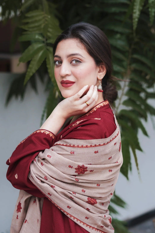 Asling Unstitched Luxury Dhanak Heavy Embroidered 3PC Suit