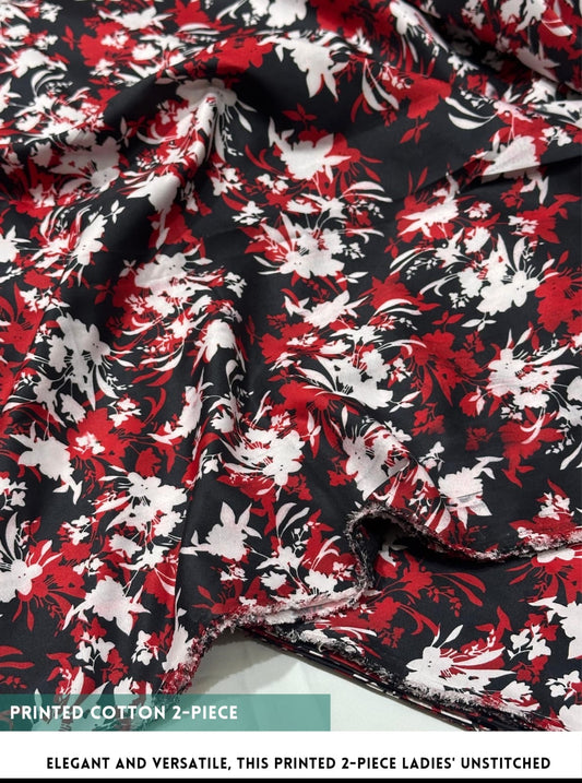 2-PC ALLOVER PRINTED MID SEASON POLO COTTON