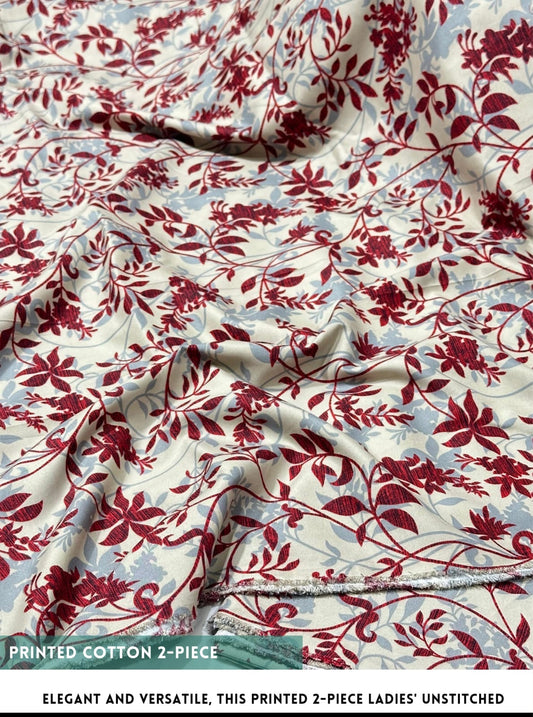 2-PC ALLOVER PRINTED MID SEASON POLO COTTON