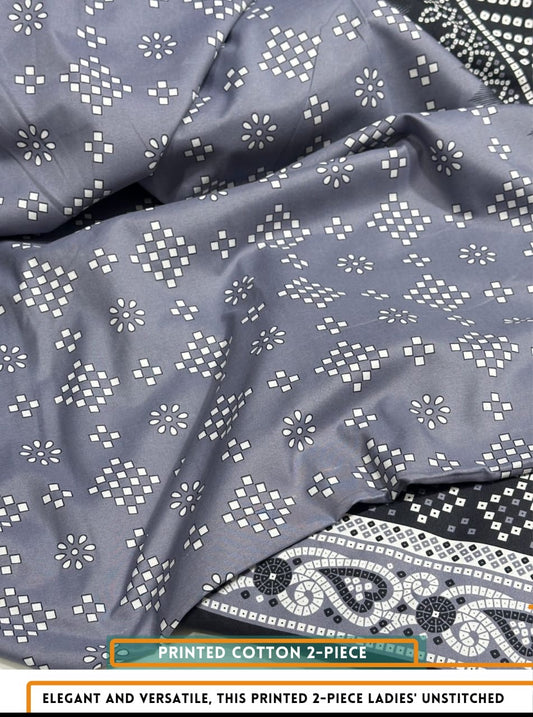 2-PC ALLOVER PRINTED MID SEASON POLO COTTON