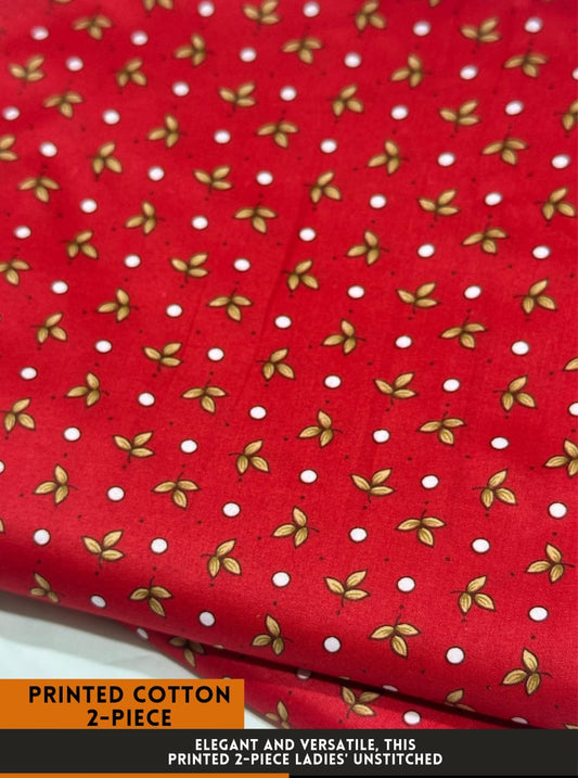 2-PC ALLOVER PRINTED MID SEASON POLO COTTON