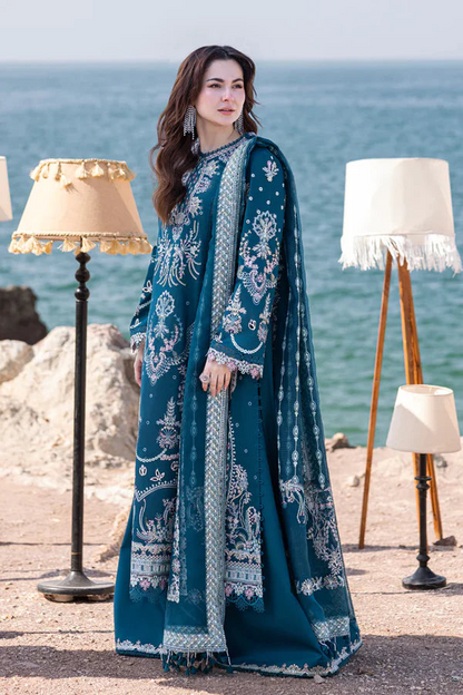 ZARA SHAHJAHAN 3-PIECE COLLECTION ORGANZA EMBROIDERED DUPATTA