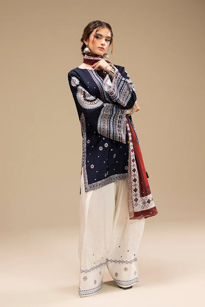 Jazmin Unstitched Luxury Dhanak Heavy Embroidered 3PC Suit