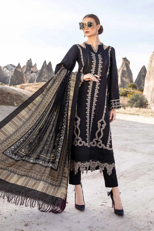 Maria B Unstitched Luxury Dhanak Heavy Embroidered 3PC Suit