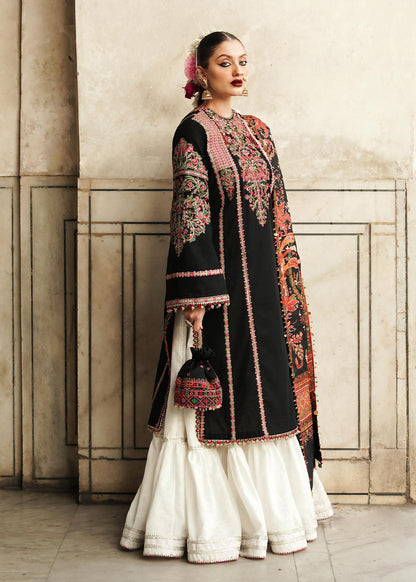 Hussain Rehar Unstitched Luxury Dhanak Heavy Embroidered 3PC Suit