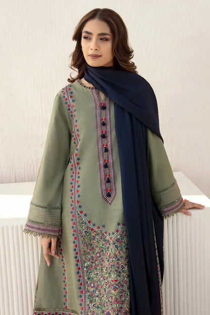 Jazmin - khaddar 3pc Embroidered Winter Suit