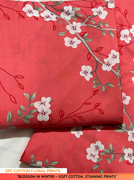 2PC Cotton Floral Print