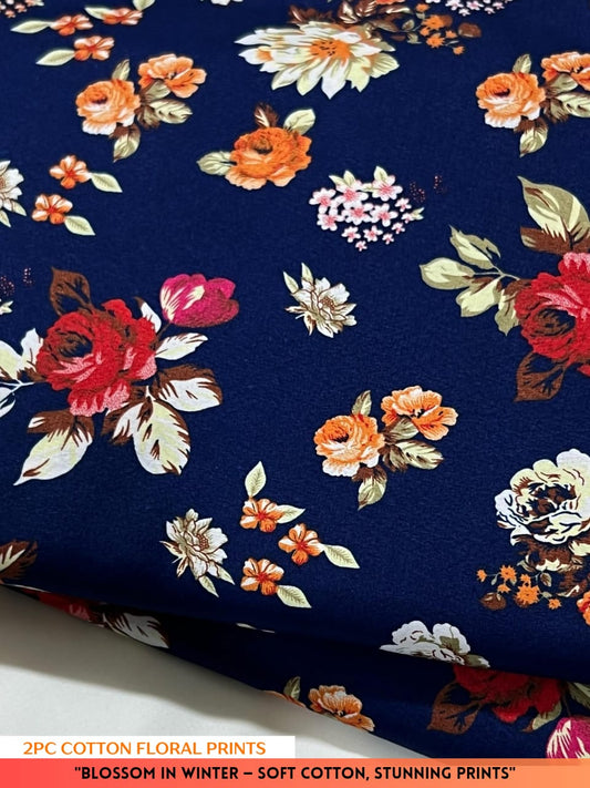 2PC Cotton Floral Print