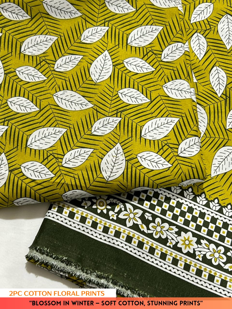 2PC Cotton Floral Print