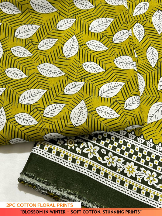 2PC Cotton Floral Print