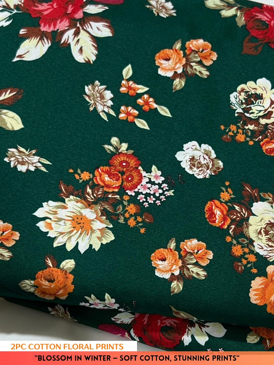 2PC Cotton Floral Print