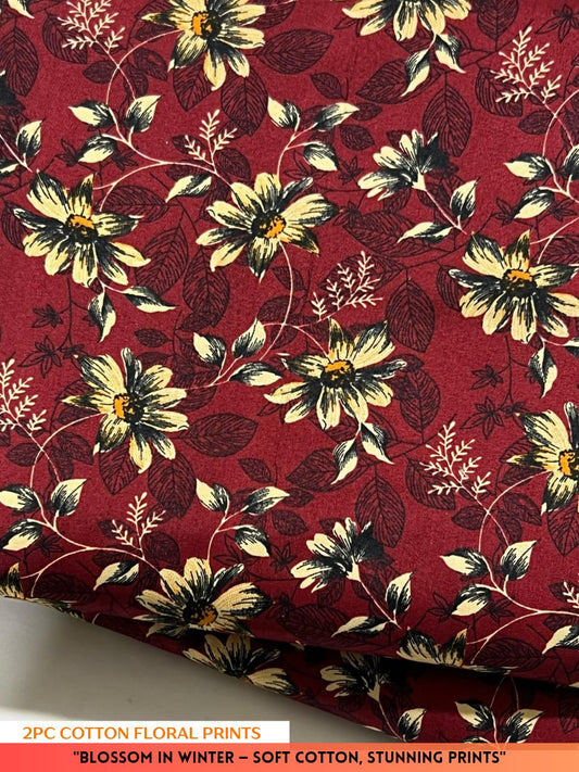 2PC Cotton Floral Print