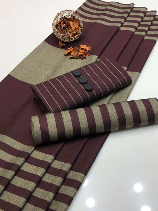 Khaadi Sussi 3pc Strips Mehroon Gray Print | Winter Viral Dresses