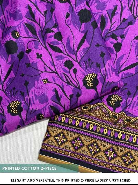 2PC Cotton Floral Print